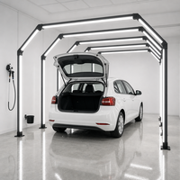 Éclairage LED compact pour zone de detailing et polissage de voitures, tunnel lumineux IP54, vente en gros