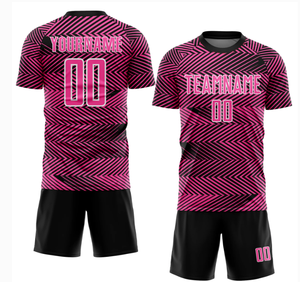 ชุดฟุตบอลระบายอากาศได้ดีชุดเครื่องแบบทีมฟุตบอลชายชุดสีฟ้าสีชมพูสีเหลืองสีเขียว - Product Image 1