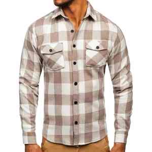 Camisa de franela para hombre Frontier, diseñada con fibras cálidas y cepilladas, transpirable, cómoda, duradera y con estilo para exteriores. - Product Image 1