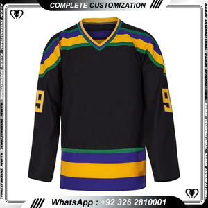 Maillots de hockey Design personnalisé Vente en gros Maillot de hockey sur glace de l'équipe de sublimation pour hommes - Product Image 5