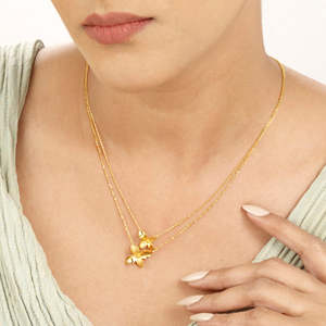 Modern Gold <b>Layered</b> <b>Fashion</b> <b>Necklace</b> - Product Image 2