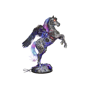 Sculpture de cheval mécanique en métal, décoration industrielle, sculpture décorative pour la maison, lampe cheval mécanique Vietnam 2026 - Product Image 1