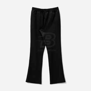 Pantalon de survêtement évasé décontracté pour hommes de haute qualité OEM pantalon de survêtement évasé personnalisé prix de gros pantalon de survêtement évasé droit en coton haut - Product Image 1