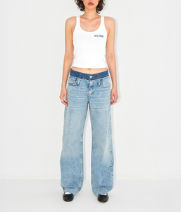 Camiseta sin mangas de Jersey de lujo para mujer con logotipo frontal de estilo dulce posicionado - Product Image 2