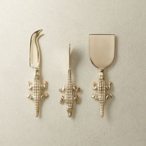 Adorable juego de cuchillos de bambú para queso, venta al por mayor, accesorio de utensilios de cocina con revestimiento de Color dorado PVD para bodas, restaurantes, uso doméstico - Product Image 2