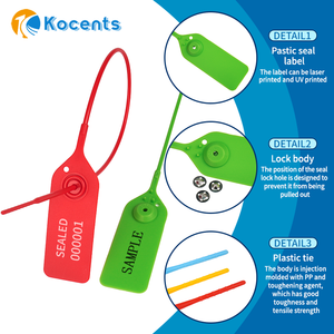 PTS-005 настраиваемый одноразовый пластиковый защитный замок и плотный элемент для упаковки вскрытия - Product Image 3