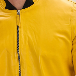 Personalized Custom <b>Leather</b> Bomber <b>Jacket</b> With Logo Printing Embroidery <b>Mens</b> Womens Streetwear Fashion Outerwear - Product Image 3
