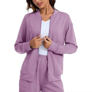 Vestes de travail personnalisées en gros avec logo, vestes de travail extensibles pour infirmières, vestes de travail pour hôpital, hauts de travail pour infirmières, uniformes médicaux pour hôpital - Product Image 1
