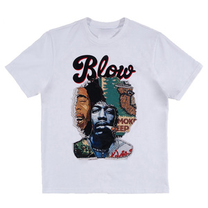 T-shirt à manches courtes pour hommes personnalisé Vintage graphique Streetwear sérigraphie 260 grammes haut à manches courtes sérigraphié - Product Image 3