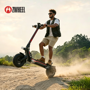 ZWHEEL GT1 Adult Folding Electric <b>Scooter</b> High Speed Two Wheel Full Suspension Waterproof Urban Mobility - Product Image 6