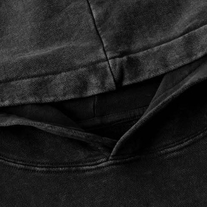 Sweat à capuche pour homme en tissu 100% coton, lavage à l'acide, mode d'hiver, manches longues, longueur standard, sweat à capuche pour homme en lavage à l'acide - Product Image 4