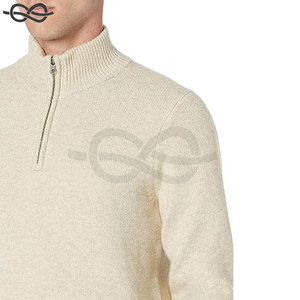 Jersey con cremallera de cuarto para hombre, sudadera de lana Polar con cuello levantado, camisa térmica de manga larga, cálido y cómodo para invierno y otoño - Product Image 4