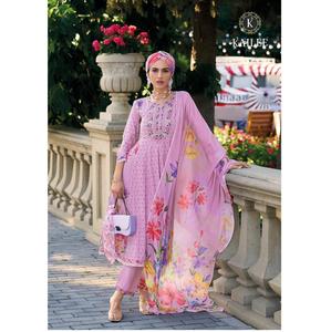 Ensemble Kurti en coton brocart imprimé numériquement pour femme, collection exclusive Maruti Fashion, idéal pour les festivals traditionnels et les tenues ethniques modernes. - Product Image 1