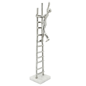 Sculpture moderne exquise en métal et bois, artisanat traditionnel, élégance artisanale, écologique pour une décoration intérieure luxueuse - Product Image 6