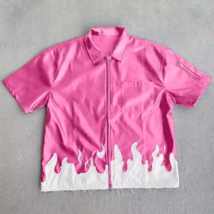 เสื้อหนังแท้สำหรับผู้ชายเสื้อหนังแขนสั้นระบายอากาศได้ดี - Product Image 5