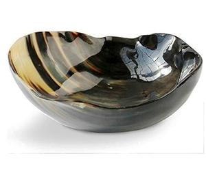 Rustic Modern Natural Buffalo Horn Dish Set Eco-Friendly Includes Oval Salad Bowl Vintage <b>Lunch</b> <b>Box</b> Spoon for <b>Parties</b> & <b>Lunches</b> - Product Image 3