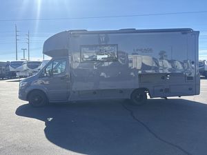 Used 2024 Grand Design Lineage Series M 25FW Aluminum/Steel Motor Home Class C Diesel Camping Travel 4-6 Passengers Spacious - Product Image 2