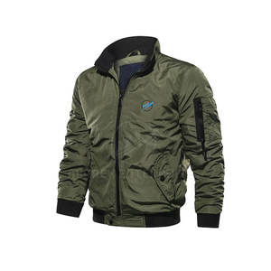 Chaqueta Bomber de Invierno para Hombre, Cuello Alto, Ecológica, Ligera, Transpirable, Gruesa, de Secado Rápido, Poliéster/Nailon, Venta al Por Mayor en Línea - Product Image 1