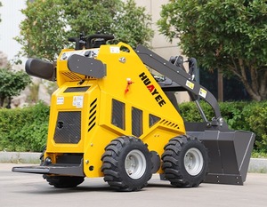 Compre la Minicargadora HUAYEE 4WD Amarilla, Tractor de Jardín Multifuncional con Ruedas - Product Image 4