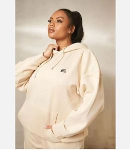 Sudadera con capucha de gran tamaño de algodón 100% de talla grande para mujer, cordón con capucha de invierno informal con bolsillo frontal, técnicas de tinte de corbata - Product Image 2