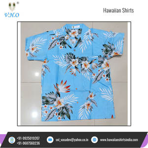 เสื้อเชิ้ตแขนสั้นสำหรับผู้ชาย,เสื้อฮาวายพิมพ์ลายใบไม้แบบลำลองโพลีเอสเตอร์100% XS-6XL - Product Image 5