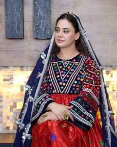 Kabul Nuristan Women Clothing Breathable Traditional Wedding Party Wear Vintage Kuchi Tribal Cashmere Lace Salwar Kameez Suits - Product Image 2