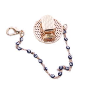 Clip de chupete de bebé libre de BPA con patrón de dibujos animados personalizado con mango para recién nacidos portátil moderno Lux diseño de silicona - Product Image 3