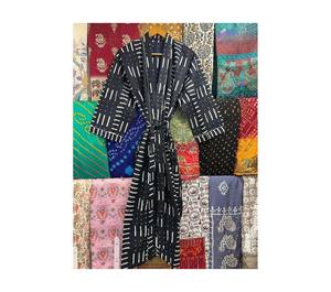 Kimono largo de gran tamaño para mujer, ropa de dormir de verano, albornoz, ropa de salón sostenible para Vacaciones y Vacaciones - Product Image 1