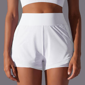 Pantalones cortos de Yoga de cintura alta para mujer, pantalones cortos de motorista ajustados de verano suaves y transpirables, atuendo deportivo, pantalones cortos de Fitness para gimnasio para mujer - Product Image 6