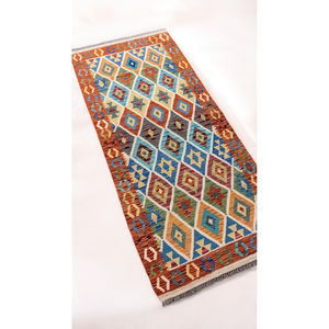 พรมอิมาโกะ ไมมาณา อัฟกานิสถาน คิลิม ขนาด 201 x 89 ซม. น้ำหนัก 0 กก. พรมปูพื้นและชุดพรม - Product Image 6