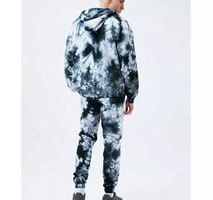 Streetwear Survêtement Fabricants de vêtements personnalisés Combinaisons de survêtement unisexes Ensembles personnalisés à capuche deux pièces tie dye Survêtements pour hommes - Product Image 5