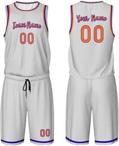 Jersey de baloncesto ligero de alta calidad para adultos Diseño personalizado único con uniforme de modelo nuevo de talla grande de color sólido - Product Image 1