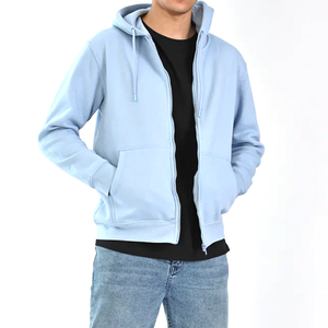 เสื้อฮู้ดมีซิปสีดำล้วนสำหรับผู้ชายเสื้อคลุมแนวสตรีทใหม่เสื้อฮู้ดดีไซน์พิมพ์ลายบริการปรับแต่งได้ตามต้องการ2025 - Product Image 1