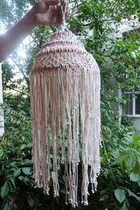 Handmade <b>Boho</b> Macrame Chandelier Vintage Pendant Lamp Antique Hanging <b>Lampshade</b> Home Decor - Product Image 5