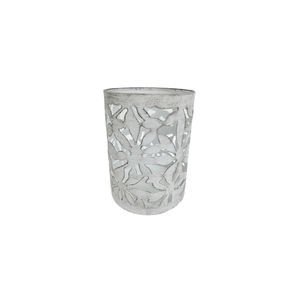 Ensemble décoratif de 2 bougeoirs en fer en pierre de fumée nouveau design pour le salon et la décoration de Noël - Product Image 4