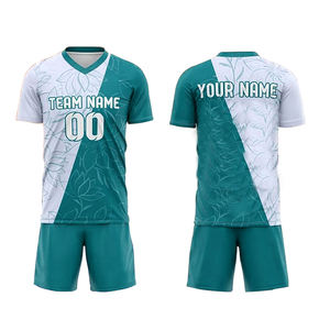 Outdoor Team Training Crew Neck Uniform for Adults Automated Cutting Soccer Jersey & Tops 100% Polyester Quick Dry Breathable - Product Image 1