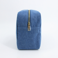 Nouveaux accessoires de voyage, trousses de toilette, sacs à cosmétiques portables en toile de coton denim, trousse de maquillage, trousse de toilette, sac pour produits de soin de la peau pour le lavage et la beauté