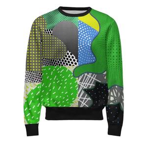 Prix de gros, impression par sublimation personnalisée, polyester respirant, sweat-shirt à manches longues et col rond, motif floral, sweat-shirt pour hommes - Product Image 1