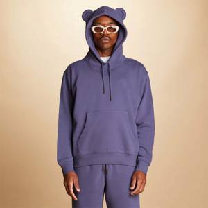 Sweat à capuche unisexe Classic Bear Ear Navy-Sweat à capuche doux et confortable avec oreilles d'ours amusantes, idéal pour les enfants, les adolescents et les adultes - Product Image 6