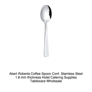 Abert Roberta <b>Coffee</b> <b>Spoon</b> Conf. Stainless Steel 1.8 mm thickness Hotel Catering Supplies Tableware Wholesale - Product Image 2