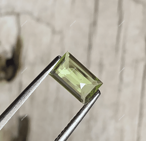 Peridoto Natural AAA+, Piedra Semipreciosa, Corte Rectangular Baguette, Piedras Sueltas para Joyería, Certificadas - Product Image 2