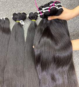 Extensiones de cabello Remy Virgen sin procesar más vendidas Paquetes de trama recta saludable de un solo donante vietnamita crudo - Product Image 3