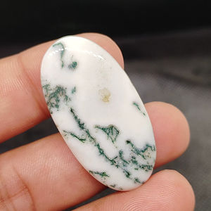 Cabujón de Ágata Natural de Alta Calidad, Gema Verde Suelta para Joyería, 5-8 mm - Product Image 1