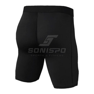 2025 dernière conception hommes High Street Style Compression Shorts prix de gros pour hommes course solide motif - Product Image 3