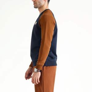 Sudadera Unisex de Cuello Redondo al por Mayor, 350GSM, 100% Algodón, Talla Grande, Estampado en Serigrafía, Sudadera con Cuello Redondo para Hombre, Sudadera con Capucha - Product Image 3