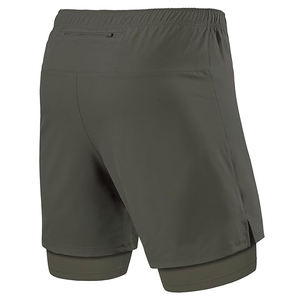 Pantalones cortos para correr con logotipo personalizado para hombre, pantalones cortos deportivos de malla transpirable para entrenamiento en el gimnasio - Product Image 2