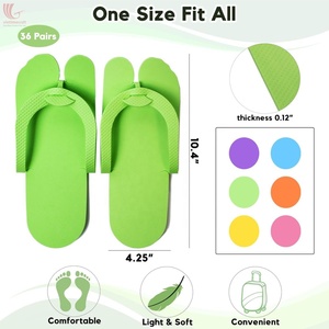 Sandalias Plegables Desechables para Pedicura, Chanclas de Espuma Antideslizantes, Pantuflas de Spa Multicolores Plegables para Salón de Uñas, Pedido al por Mayor - Product Image 2