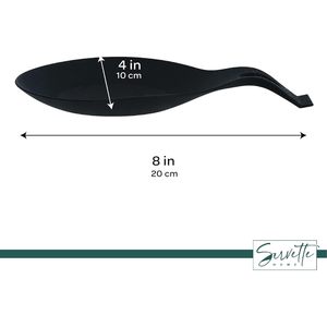 ที่วางช้อนซิลิโคนสีดำคลิปหม้อเซรามิกที่วางภาชนะในครัว - Product Image 6