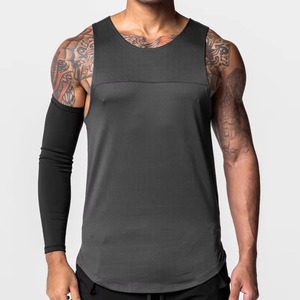 2025 nuevo tamaño de la UE logotipo personalizado poliéster transpirable Fitness entrenamiento chaleco hombres camisetas sin mangas para gimnasio ropa deportes Fitness GYM Tops - Product Image 3