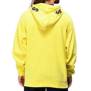 เสื้อฮู้ดซิปเต็มตัวแบบสั่งทำขายส่ง สีดำ ซิป 100% ผ้าฝ้ายฟลีซ ระบายอากาศได้ดี ป้องกันรอยยับ แห้งเร็ว สไตล์สตรีทแวร์ สำหรับผู้ชาย - Product Image 3